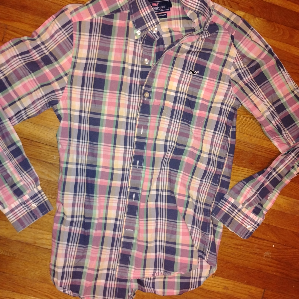 Boys Plaid Button-Down Shirt